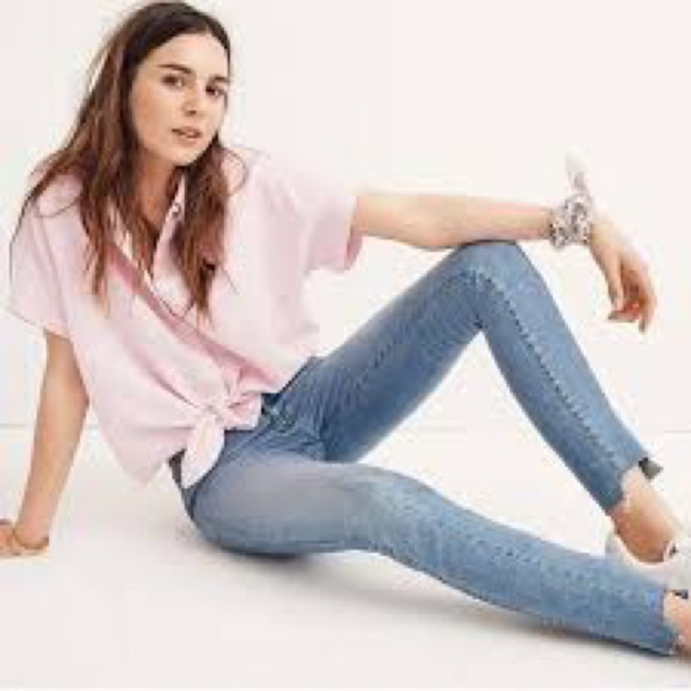 Madewell Seamed Step Hem Skinny Jeans, Size 26